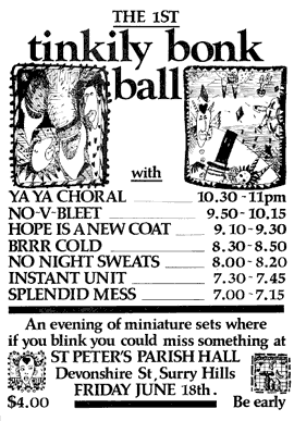 Tinkily Bonk Ball 1 handbill